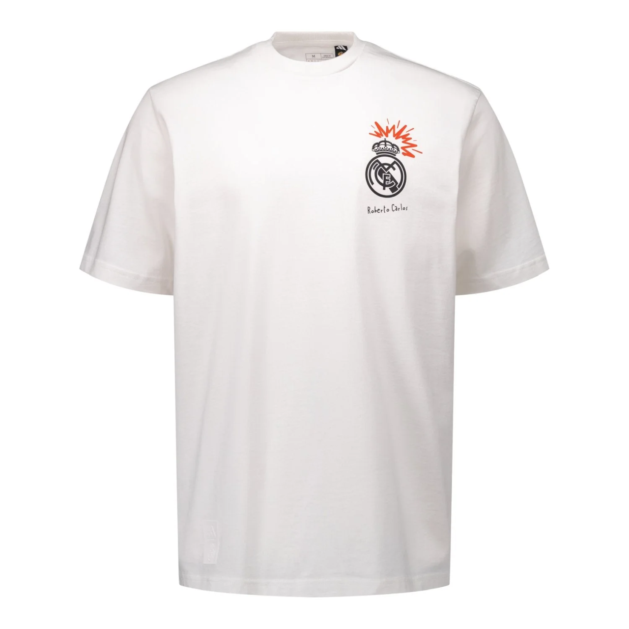 Mens T-Shirt Roberto Carlos adidas Magic Moments White